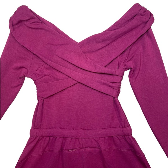 Free People FP Movement Love Spell Romper One-Piece Long Sleeve Size Small NEW - Picture 7 of 15